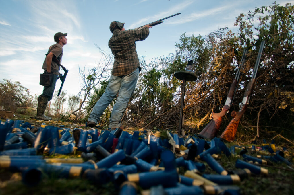 hunters and shot gun shells